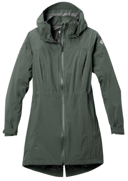 KUHL Jetstream Trench Coat (sea pine) women's rain jacket